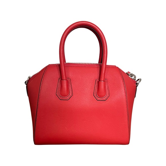 Givenchy Ladies Grained Leather Mini Antigona Bag In Light Red New With Tags - Picture 4 of 6